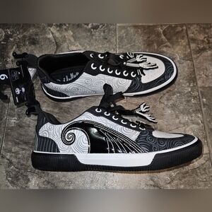 Nightmare Before Christmas Men's Low Top Jack Skellington Sneakers Size 9 NWT